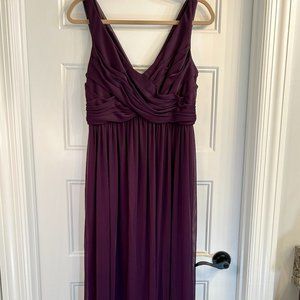 David's Bridal Size 10, Deep Plumb, Bridesmaid/Mother of the Bride Gown